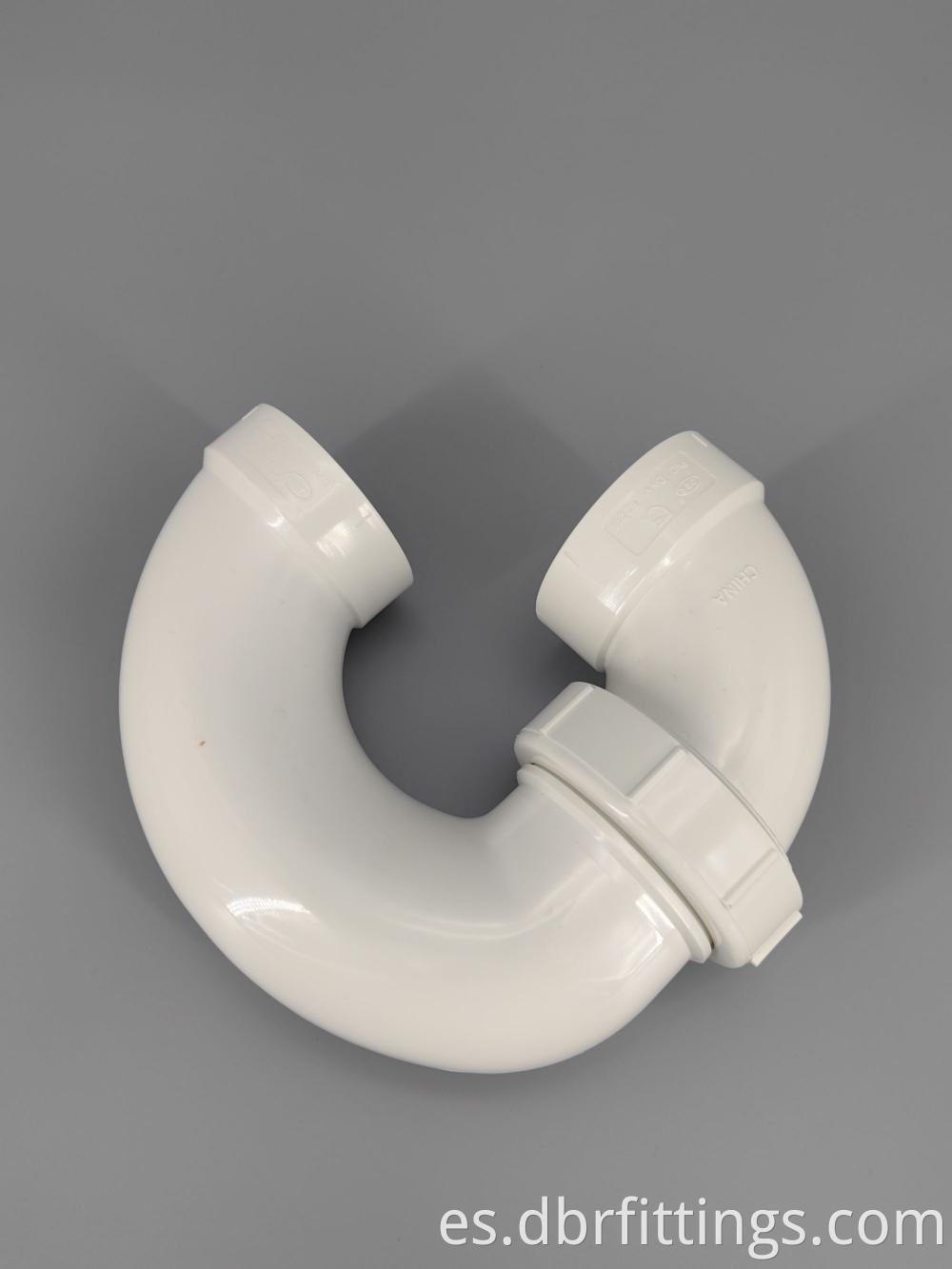  PVC DWV Plastic Fitting Flexible P Trap 